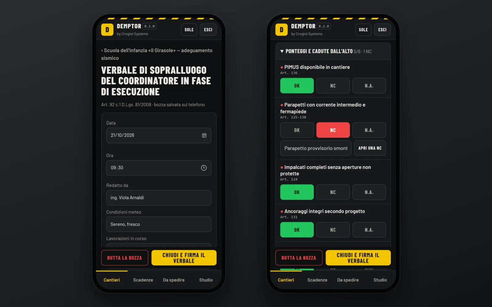Demptor: Il sopralluogo dal telefono